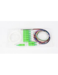 Splitter fibra óptica 1x8 SC APC monomodo para FTTX