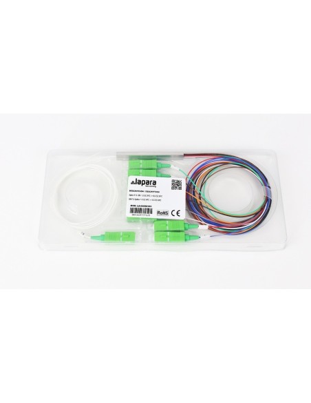 Splitter fibra óptica 1x8 SC APC monomodo para FTTX