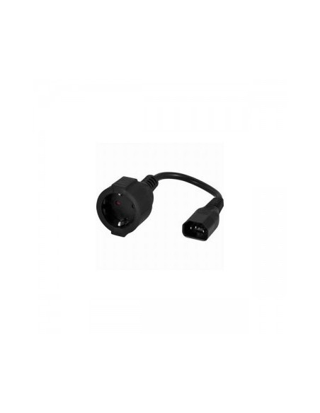 Comprar adaptador eléctrico IEC(m) a Schuko (h).  Precio economico
