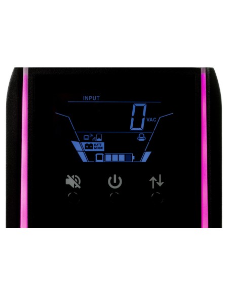 SAI Gaming Lapara UPS 1500VA interactivo sinusoidal (Detalle panel)