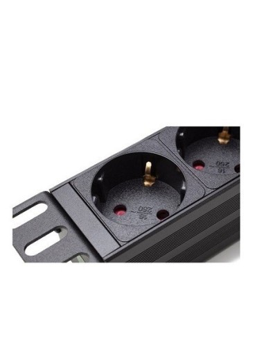 Regleta (PDU) con magnetotérmico y 6 X schuko Lapara