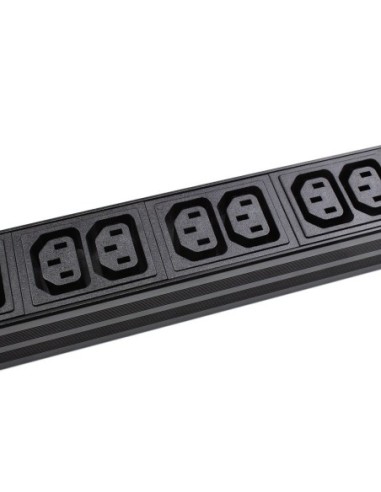 Regleta rack 19" 12 X IEC C13 con interruptor Lapara. Comprar y venta
