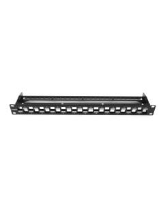 Patch panel rack 1U vacio 24 puertos UTP