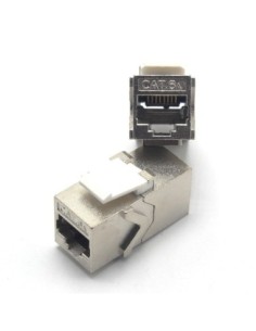 Modulo adaptador doble hembra RJ45 Cat 6A FTP tipo Keystone Lapara Networking,