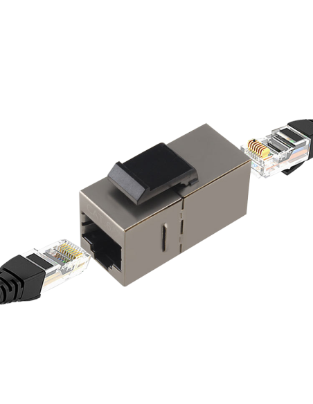 Modulo adaptador doble hembra RJ45 Cat 6 FTP tipo Keystone Lapara Networking,
