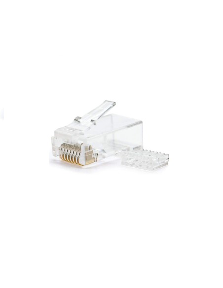 Conector macho RJ45 Cat 6 UTP con guía Lapara Networking,
