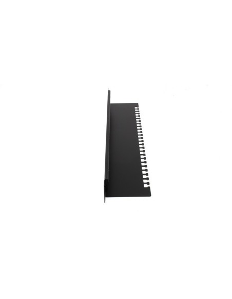 Panel pasacables cerrado rack 19" con retenedor Lapara Networking