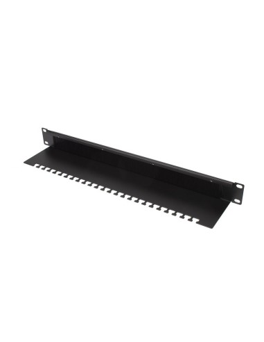 Panel pasacables cerrado rack 19" con retenedor Lapara Networking