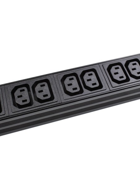Regleta rack 19" 12 X IEC C13 con interruptor Lapara. Comprar y venta