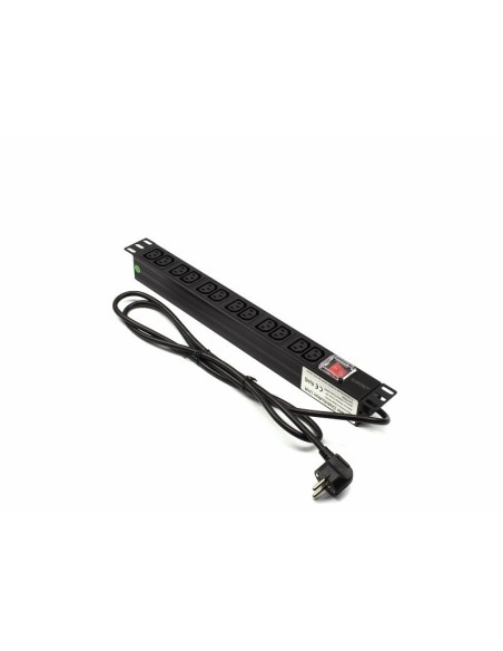 Regleta rack 19" 12 X IEC C13 con interruptor Lapara. Comprar y venta
