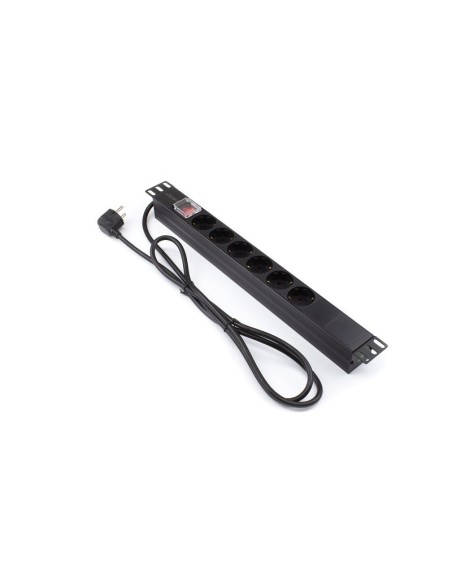 Regleta rack 19" 6 X tomas schuko Lapara Networking. Comprar y venta