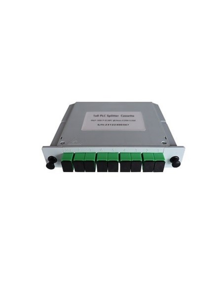 Splitter fibra óptica SC APC en cassette PLC FTTH PON