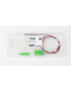 Splitter fibra óptica SC APC 1x2 monomodo PLC FTTX 2